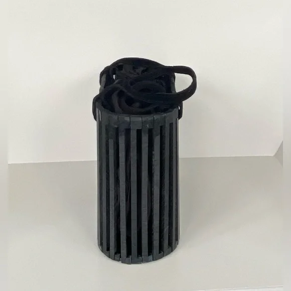 LOVESTITCH Resin Tote Bag, Shoulder Bag, Handbag, Pearl-Black - Picture 3 of 10